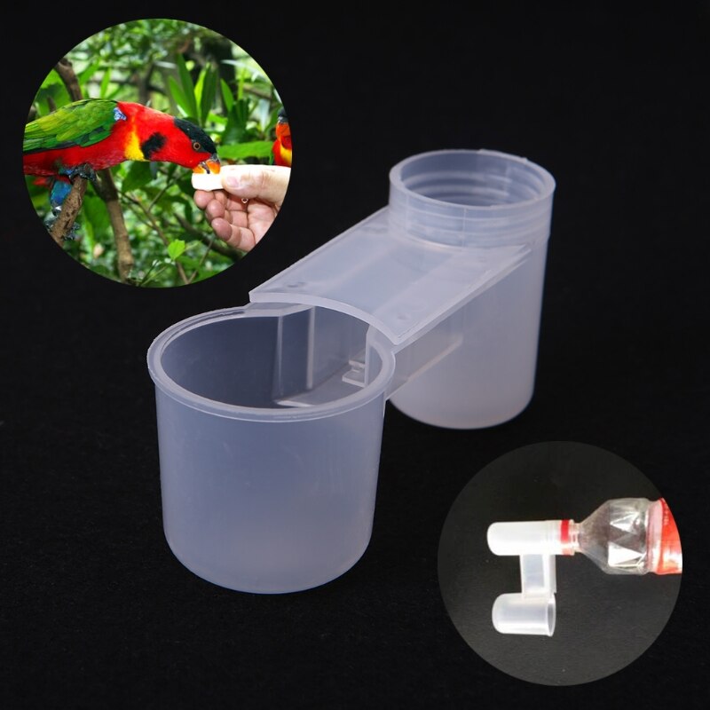 Plastic Pet Bird Drinker Feeder Water Bottle Cup For Chicken Pigeon Home Garden S7_18