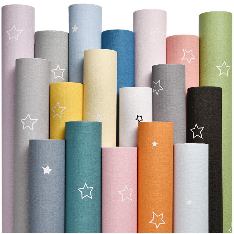 Nordic Ins stylowe wodoodporny PVC samoprzylepne tapety przedszkole pokój dziecięcy studentka dormitorium Wallpape Sticker