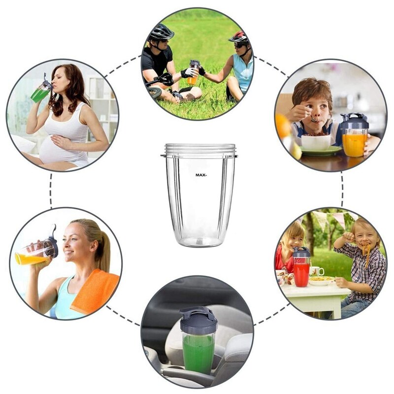 24Oz Cups Voor Nutribullet Accessoires 600W 900W B... Grandado