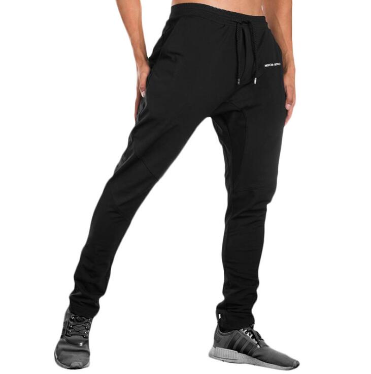 Eu Heren Running Broek Training Broek Mannen Fitness Bodybuilding Jogger Gym Broek Workout Jogging Homme Sport: Black / L