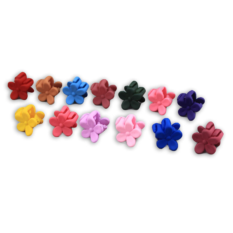 Clip pequeño gancho para el pelo para niña pequeña, 10 Uds., flor de Color caramelo, horquilla, accesorios para el cabello al por mayor