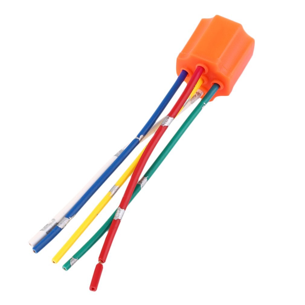 Relais Socket Auto Relais Oranje Plastic Vervanging Relais Socket Harness 5 Pin 5 Draad Voor Auto Automotive Relais