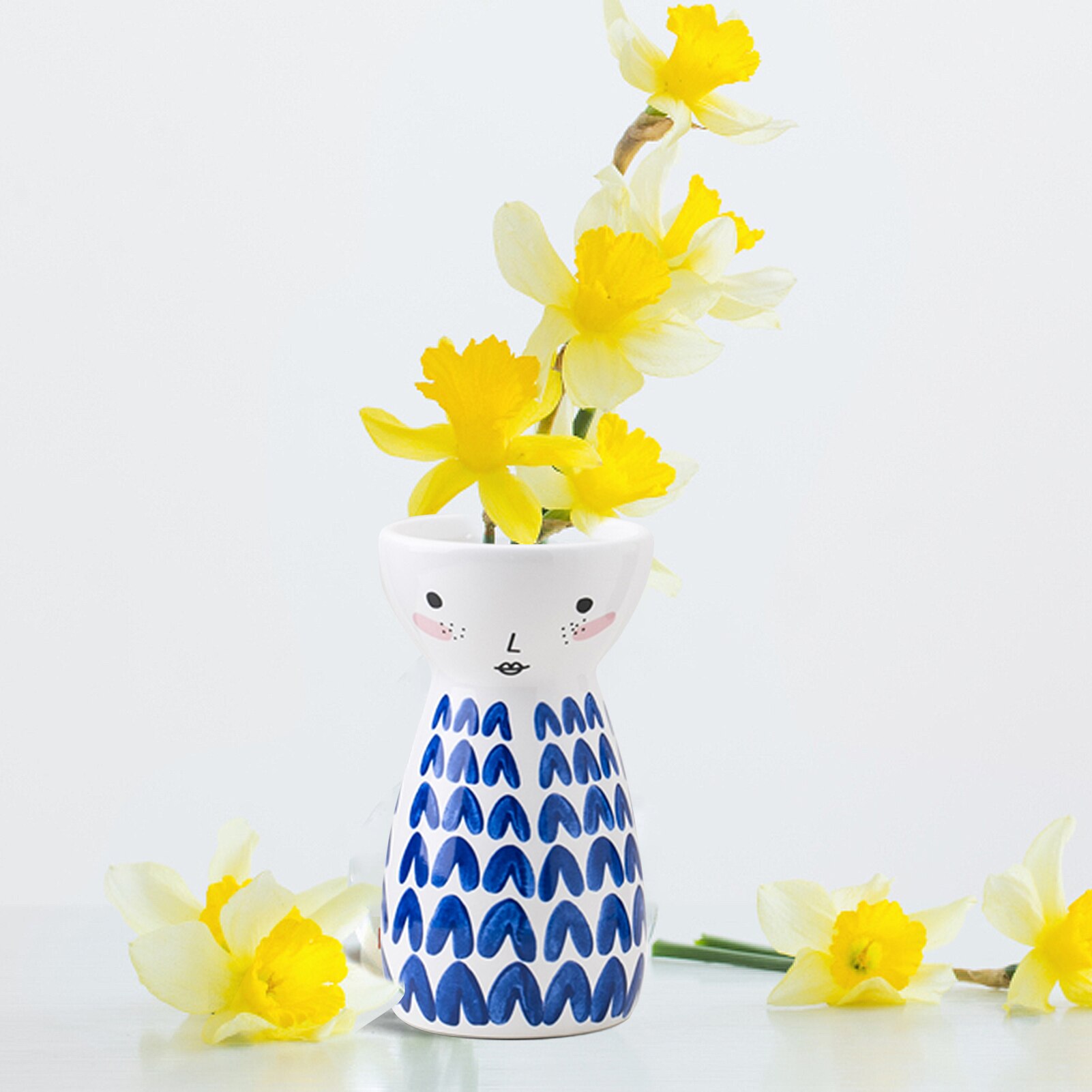 Cartoon Leuke Keramische Bloempot Rode Vos Pop Leuke Kat Kruiden Planter Home Office Desktop Decor Plant Potten Woondecoratie