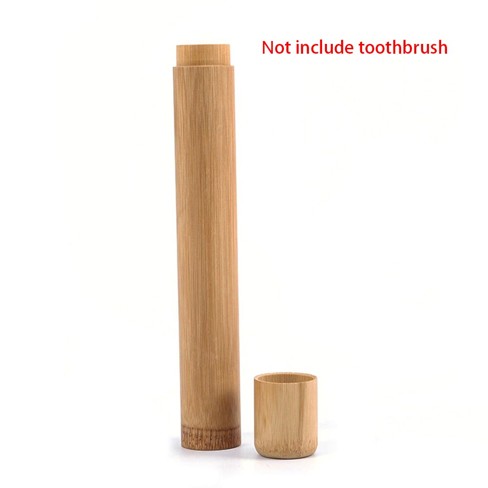 1Pcs Natuurlijke Bamboe Buis Voor Tandenborstel Eco Vriendelijke Travel Case Hand Made 21Cm Bamboe Tandenborstel Buis Draagbare Reizen verpakking: Bamboo tube