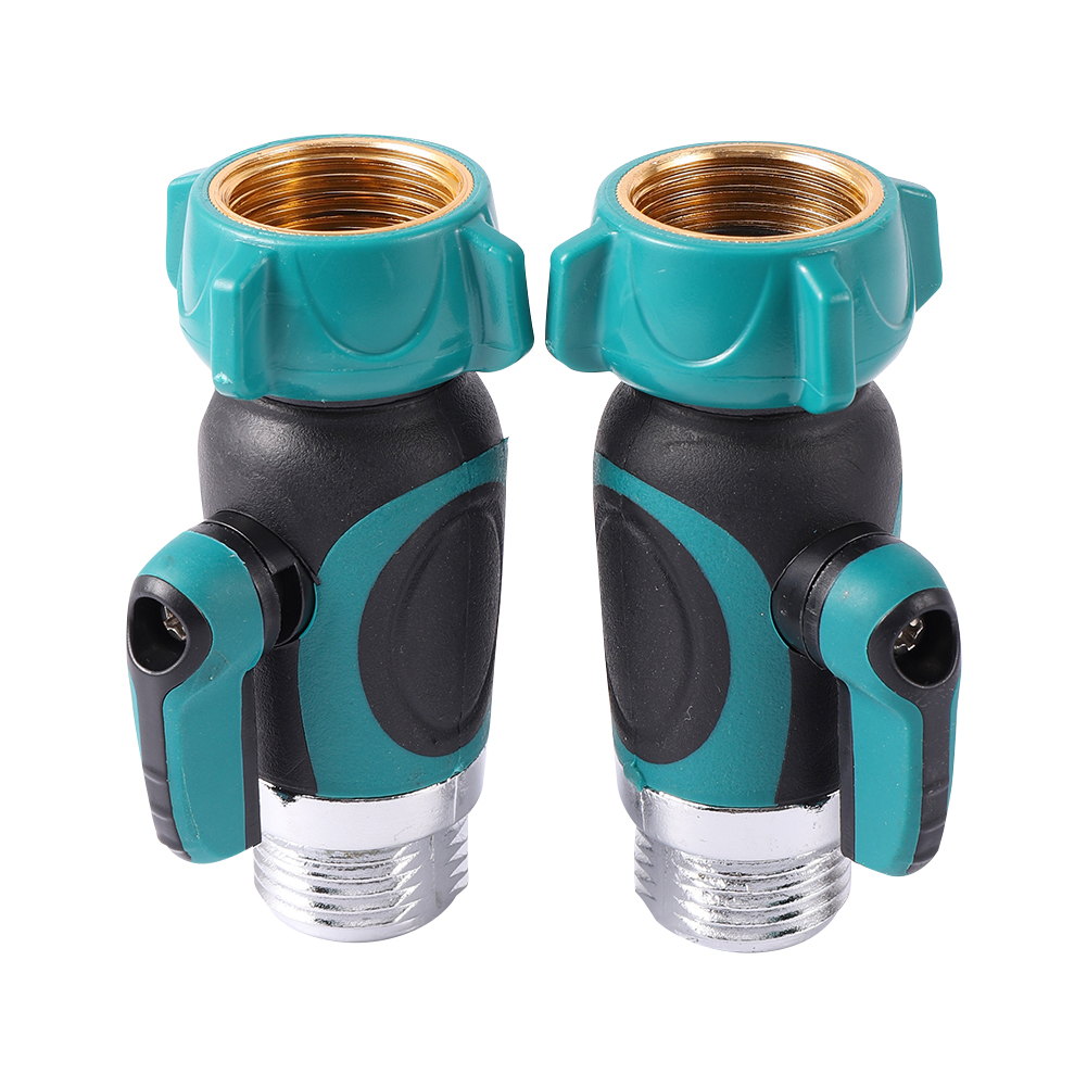 Divisor de mangueira de irrigação de jardim, válvula de derivação de água de 1 via e 2 vias, 3/4 ", torneira de rosca padrão americano, adaptador de torneira distribuidor de água