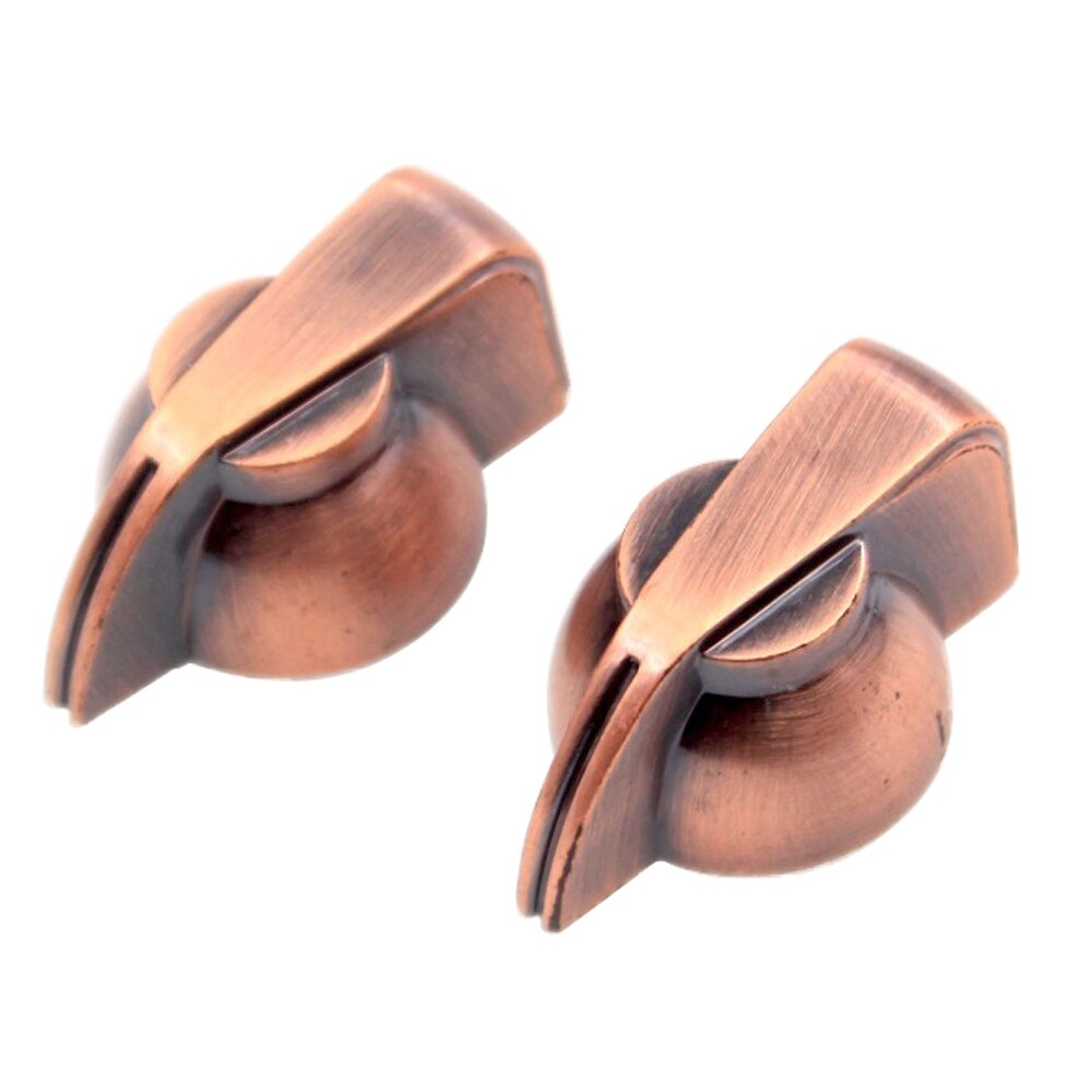 GD-PARTS Bronskleur Plastic Kip hoofd knoppen voor Gitaar BAS AMP Effect Pedaal Stomp box radio 1/4 "6.4mm messing as gat