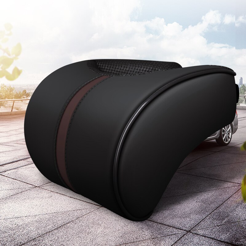 Car Headrest Leather Seat Head Pillow Seat Care Neck Support Modification For Tesla Model 3 Model S ModelX Universal Accessories: C