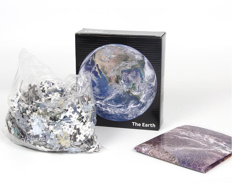 1000Pcs Puzzles Mond planet puzzle 3D Bunte Regenbogen Runde puzzle für erwachsene Kinder DIY Pädagogisches puzzles Spielzeug