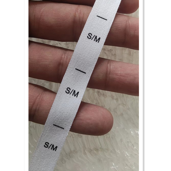 50 stuks Wit katoen Dubbele Maat Label voor volwassen XS/S S/M M/L L/XL XL/2XL Print Doek Maat Etiketten: Antiek Messing