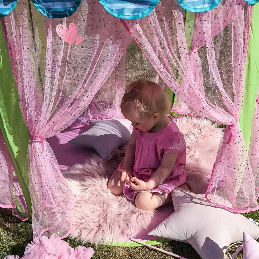 Baby Tent Children Princess Pink Castle Tents Portable Girls Indoor Outdoor Garden Folding Play Tent Kids Balls Pool Playhouse