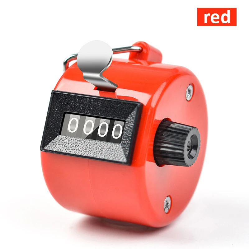 Manual Tally Counter Digital Metal Counting Counter 4 Digit Palm Number Clicker for Number Count Assorted Coaching Fishing Golf: Dark Grey