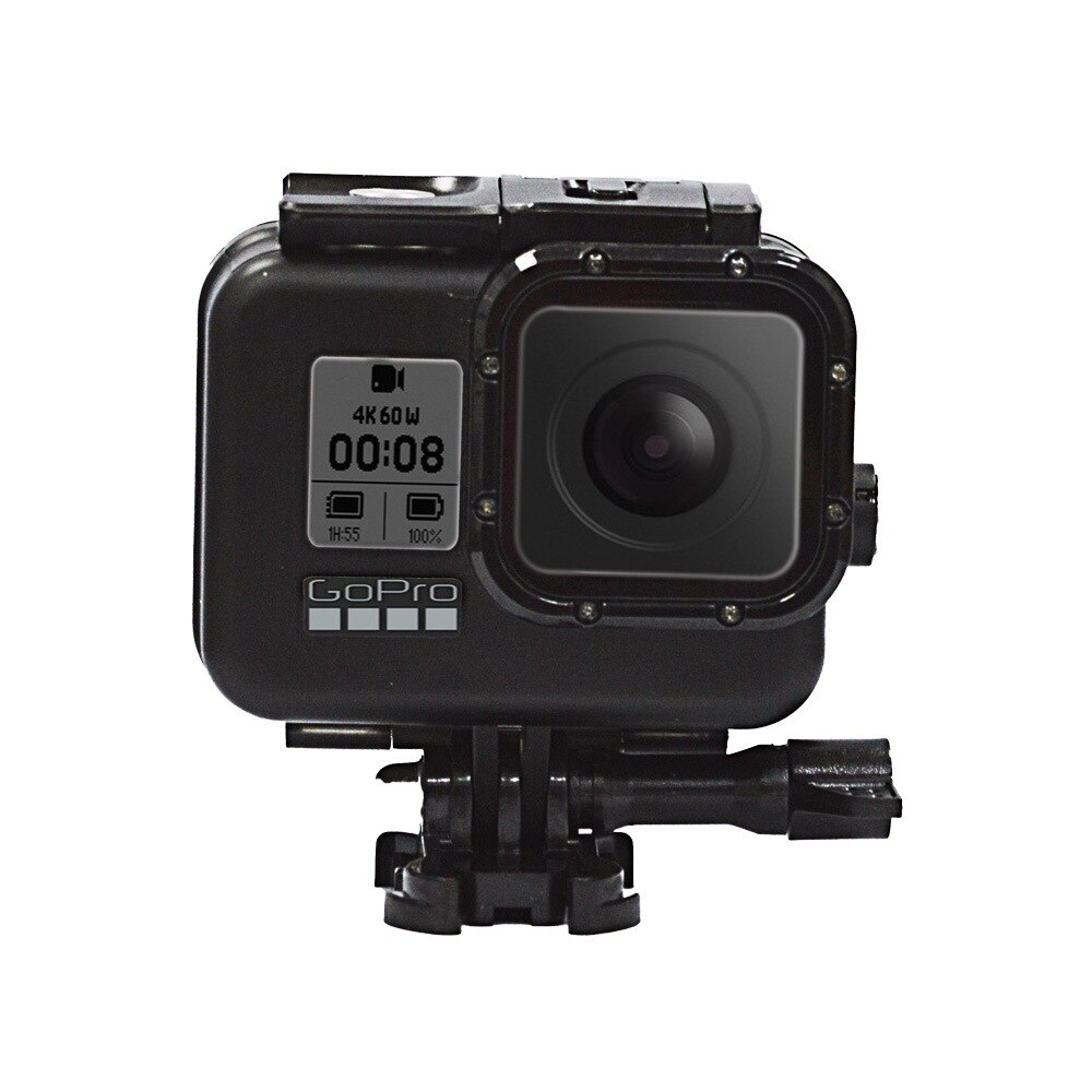 Per Gopro 8 Custodia Impermeabile Caso di Immersione Subacquea Calotta di protezione Borsette Subacquea Scatola Nera Per Go Pro Eroe 8 Nero Nuovo accessori