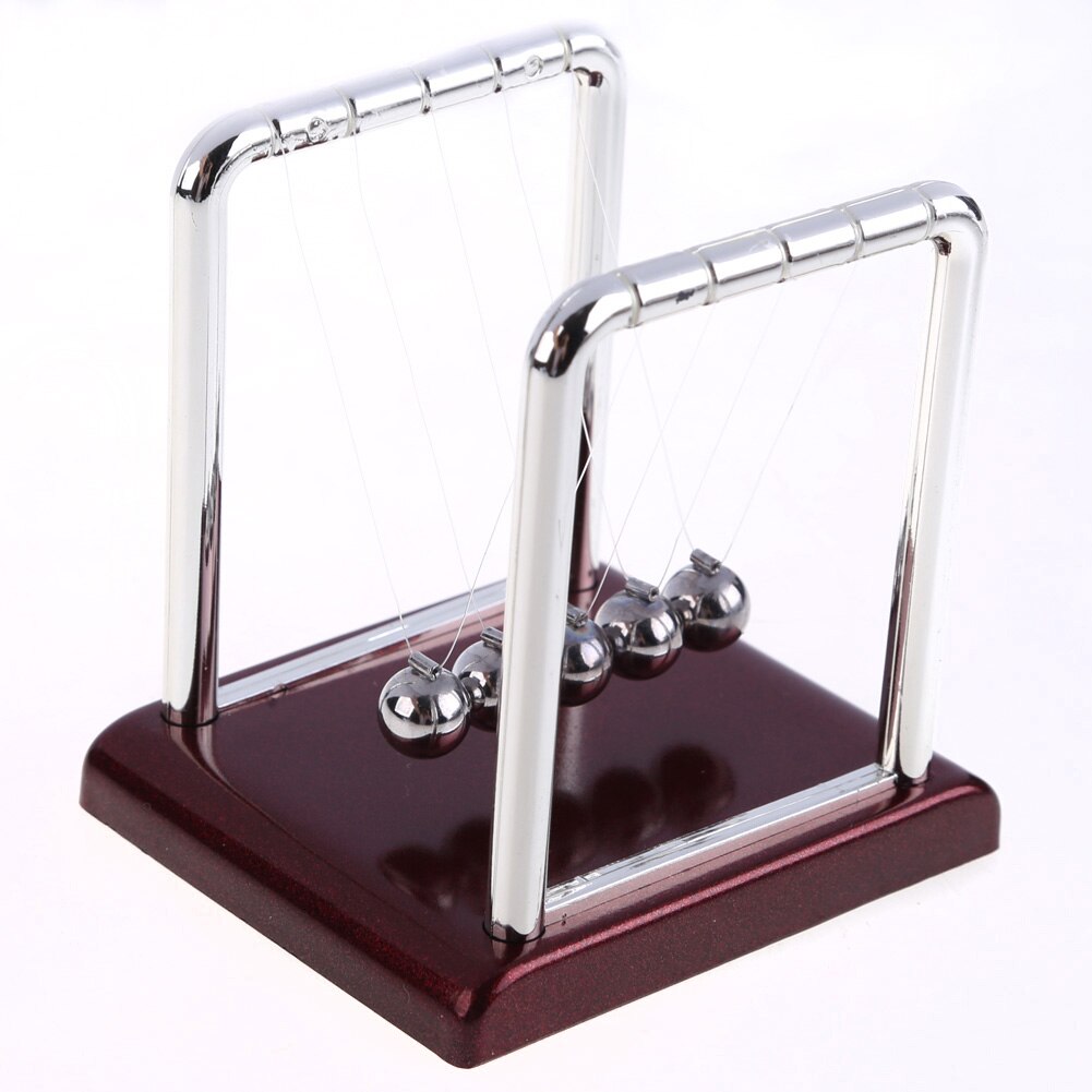 Newtons Cradle Steel Balance Ball Physics Science Pendulum Decoration Craft Early Fun Development Educational Desk Toys