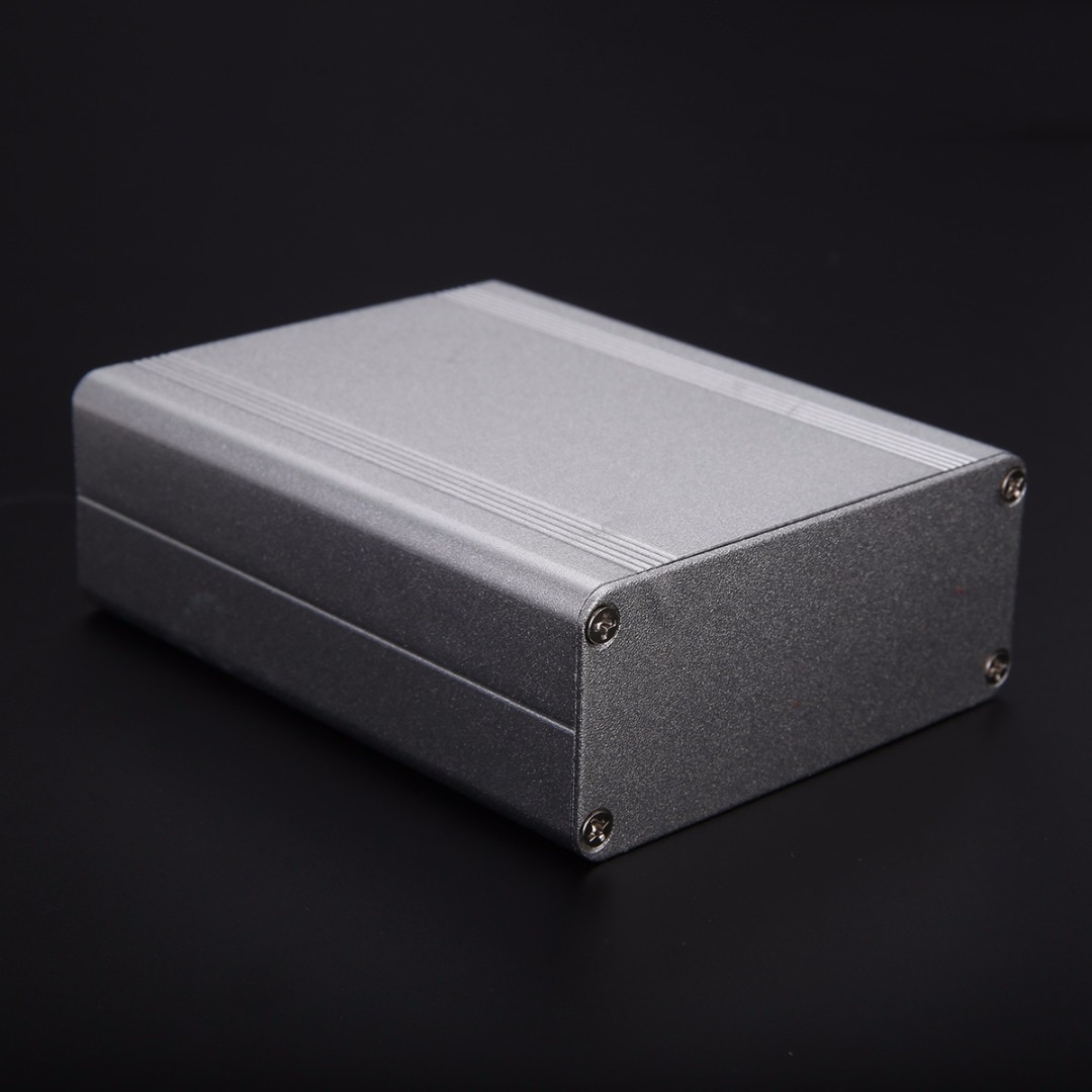 1pc Silver Split Body Electronic Project Case Extruded Aluminum Enclosure Box 110x88x38mm For Measurement Equipment
