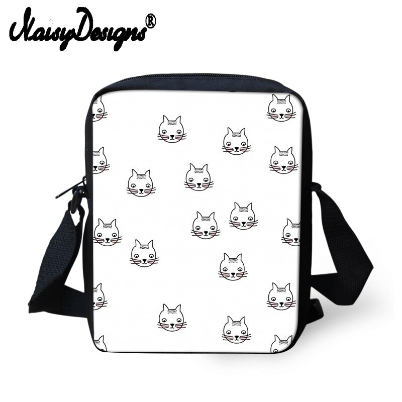 Noisydesigns Girls Bag Handbag Sweet Cat Printed Small Shoulder Tote Bag Shopping Case Beach Messenger Crossbody Bag Mochila