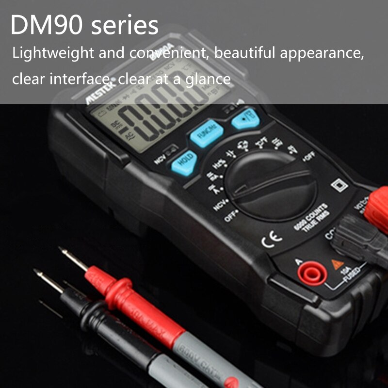 Auto Ranging Digital Multimeter with Backlit NCV AC/DC Voltage Current Meter Voltmeter/Ohmmeter/Capacitance Meter ℃/℉
