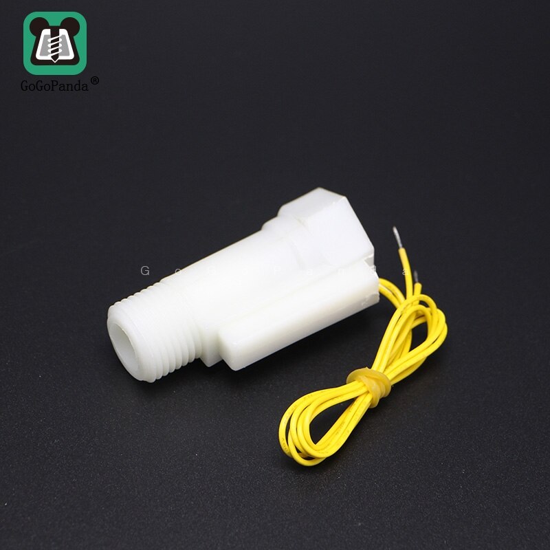 20mm 0.8" 110V 220V 4/5" Liquid Water Flow Sensor Switch Male Threaded Ports Plastic Shell ZFS-03P