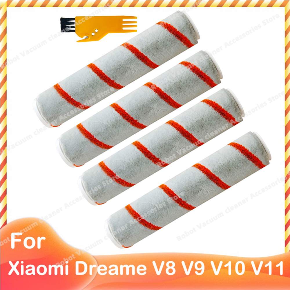 Compatible for Xiaomi Dreame V9 V10 V11 V8 V9B V9P XR Accessories Main Brush HEPA Filter Wireless Handheld Parts: light green