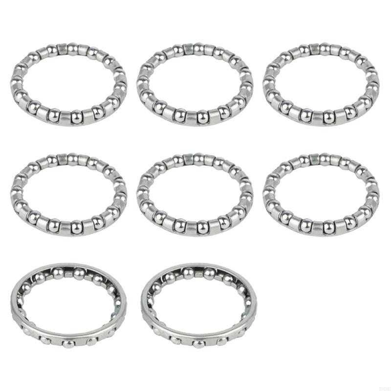 P88E 8pcs Bicicletas bicicleta Forquel Buardador soporte Bottoming Bolas acero carbono Retener los auriculares: Morado