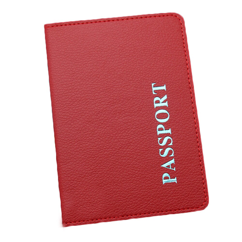 Water Proof Passport Holder ID Card Credit Card Holder 1PC Travel Passport Cover Multi Colors Passport Case Card Wallet: Red