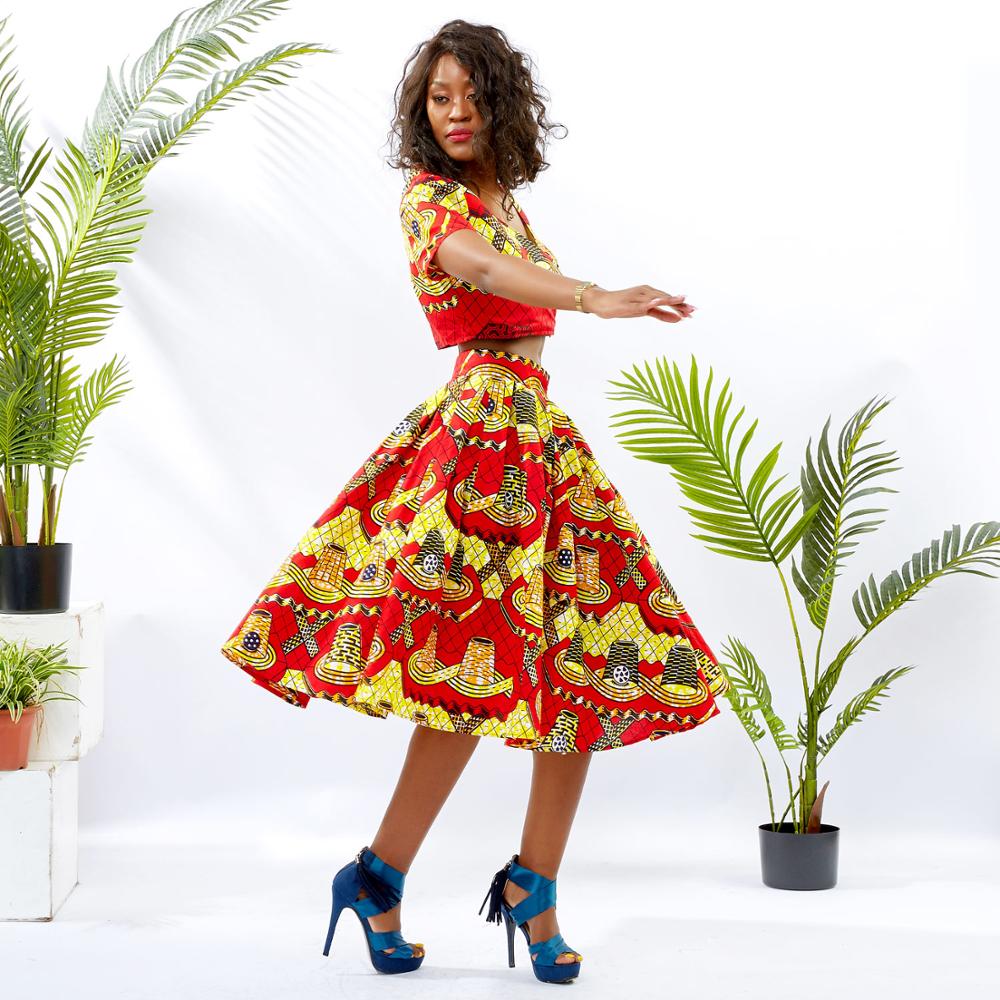 Nova moda africano roupas para mulheres topo e saia definir roupas casuais africano moda feminina saia roupas tradicionais africanas