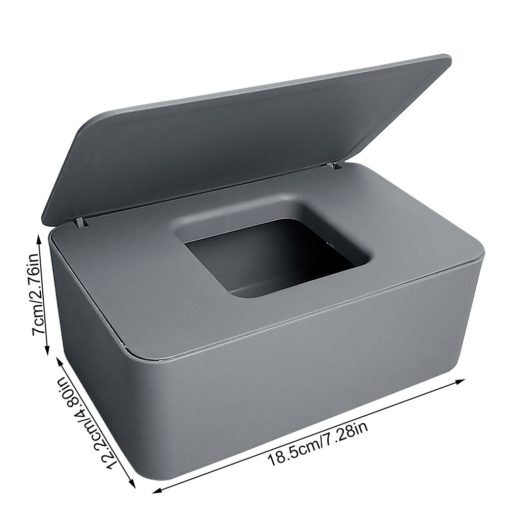 Baby tissues doos met deksel papier dispenser container servetten opbergdoos antislip tissues houder, zwart: 04