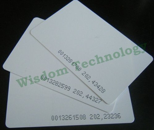 Gratis bezorging 200 stks/partij smart card EM4100, 4102 TK4100 pvc card 125 khz rfid card