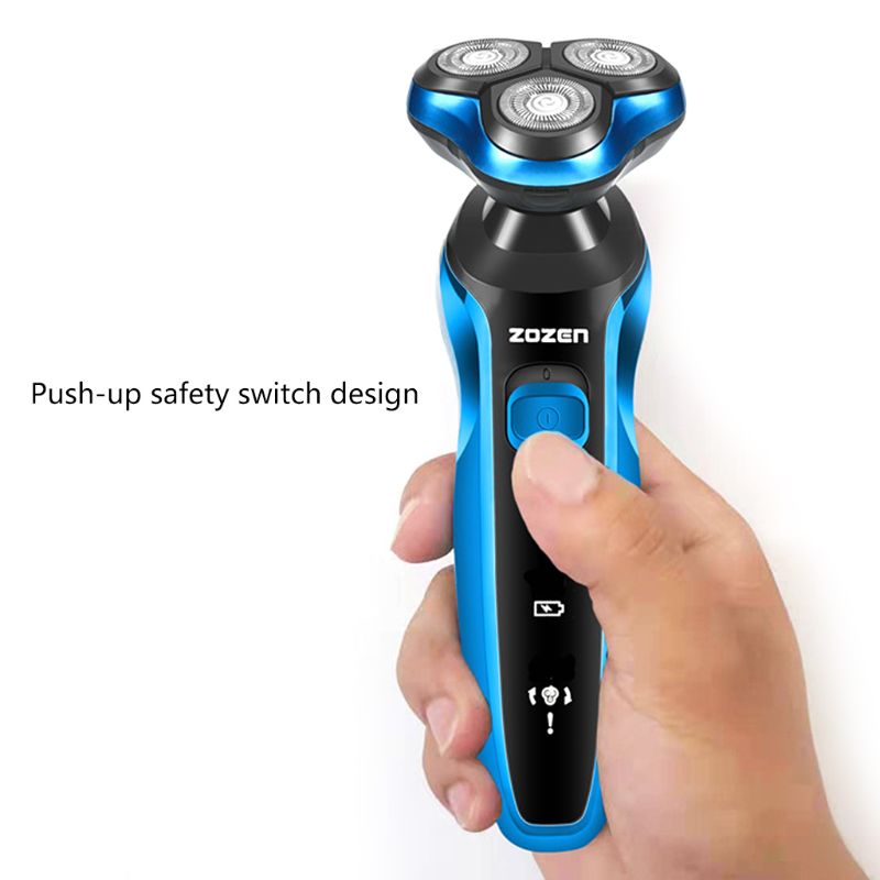 Mænd elektrisk barbermaskine usb genopladelig barbermaskine barbermaskine skægtrimmer vaskbar våd tør vandtæt elektrisk barbermaskine