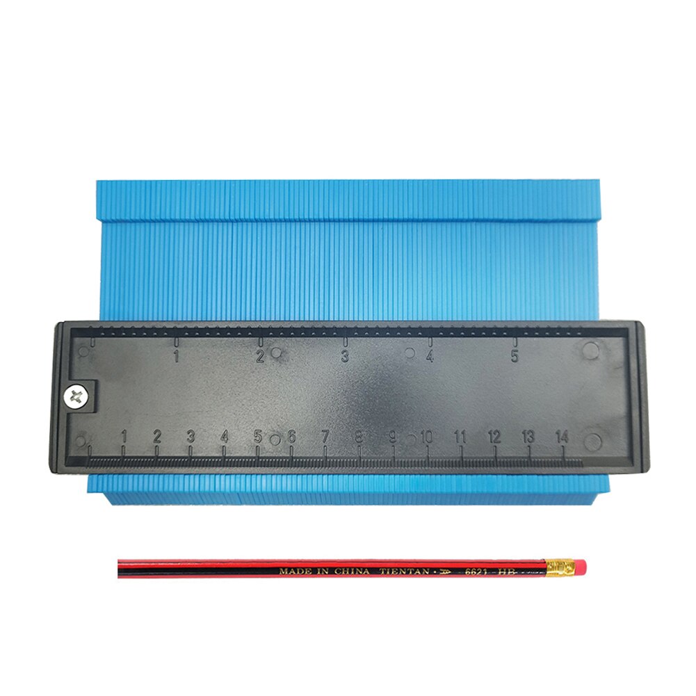 Plastic Contour Gauge Template Tiling Skirting Laminate Profile Woodwork Ruler Measurement Height Limit Gauge Tools