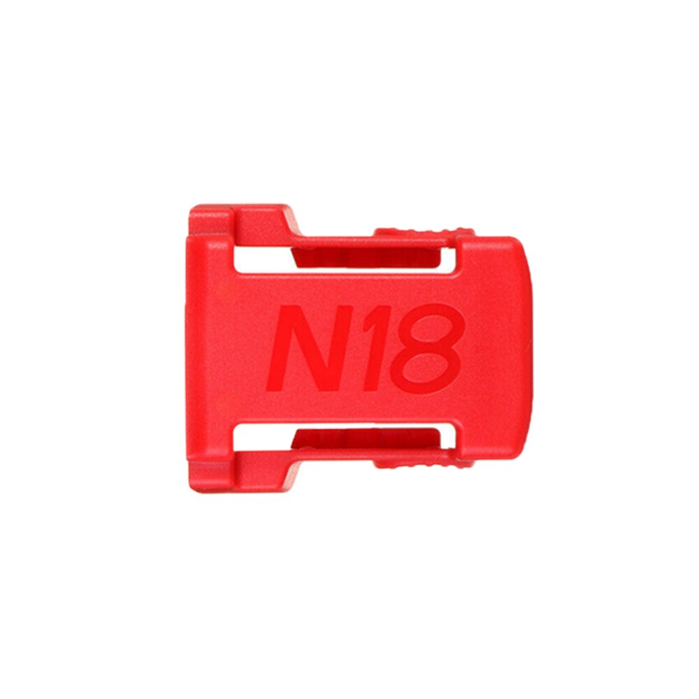 2 stk batteriholder til milwaukee batterifeste dockholder passer til  m18 48-11-1850 18v montere holder deksel dockklips rød svart: 1 pc røde