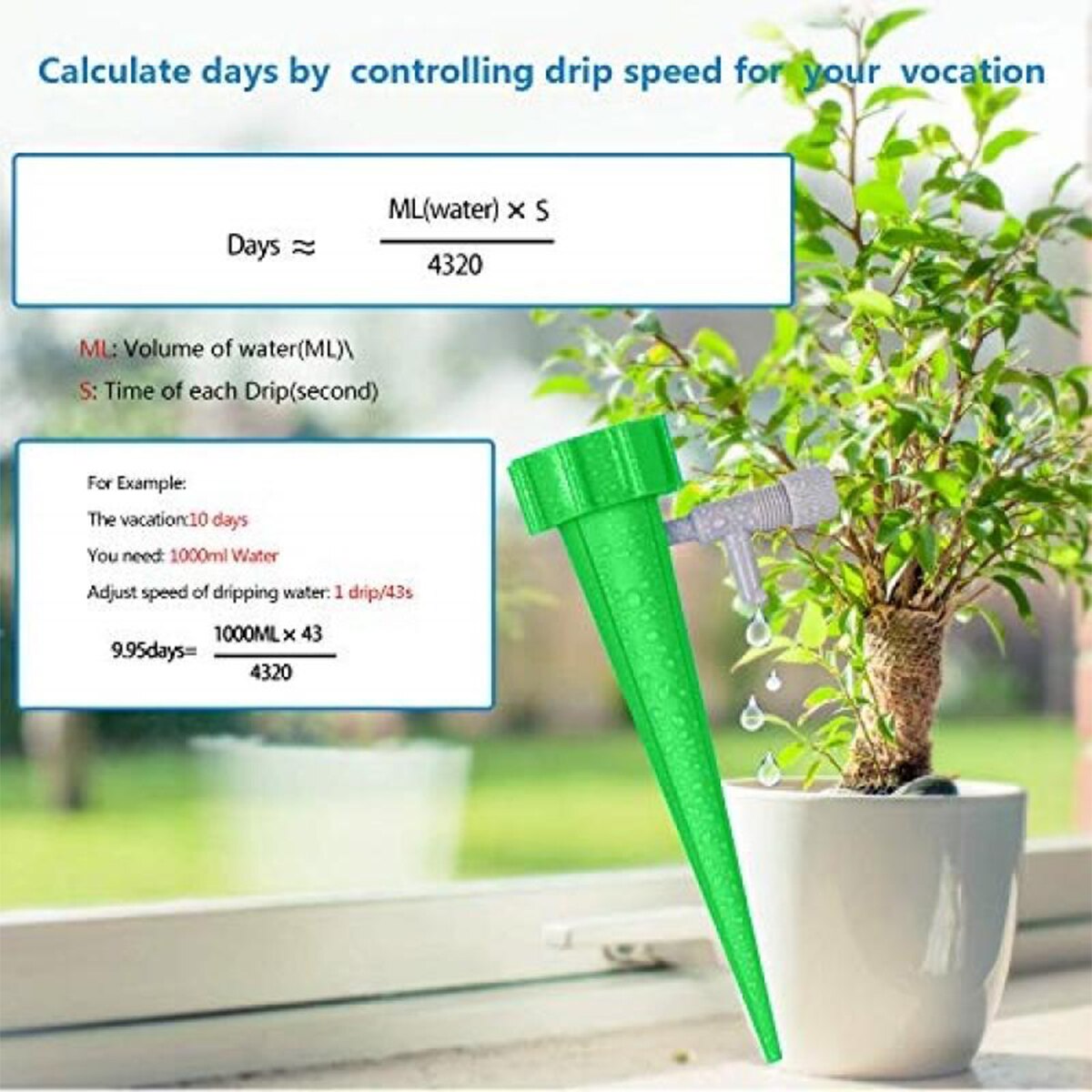 1/6/12PCS Auto Drip Irrigation Watering System Adjustable Auto Water Dripper Device Garden Tool for Home Indoor Outdoor Supplies