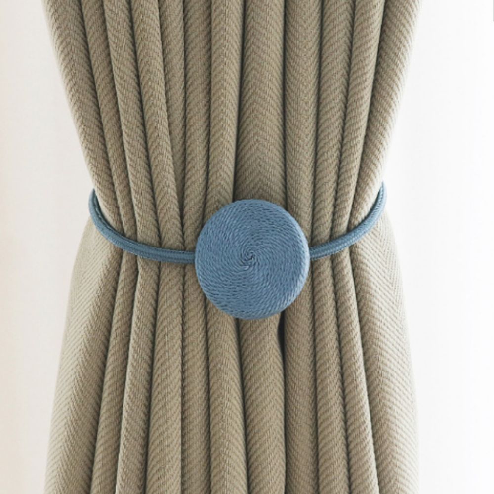 Pastoraal minimalistisch rond gordijn Magnetische gesp Meerkleurig Noordse magneetgordijn Tieback Ponsvrije gordijnbanden Homestay