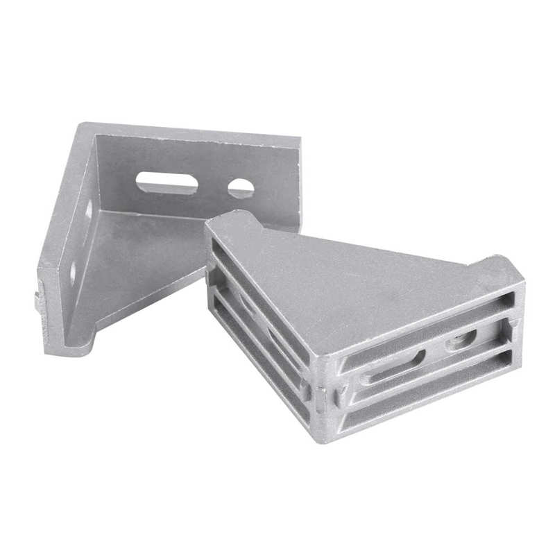 5pcs 58x58x28mm Aluminum L Shape Brace Corner Joint Right Angle Bracket