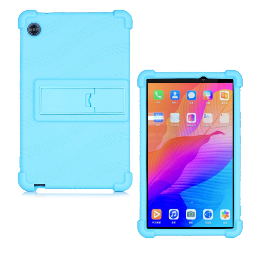 Case Voor Huawei Matepad T8 Tablet Cover Funda Kobe2-L03 KOBE2-L09 Kob2-w09 Soft Silicon Full Body Protector Stand Shell: Sky Blue