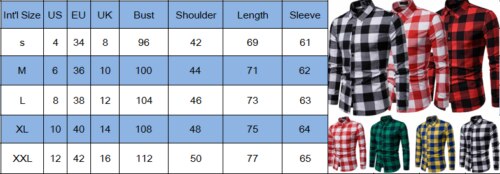 Meihuida forår herre plaid flannel skovhugger tartan ternet skjorte børstet bomuld fritidsskjorter streetwear