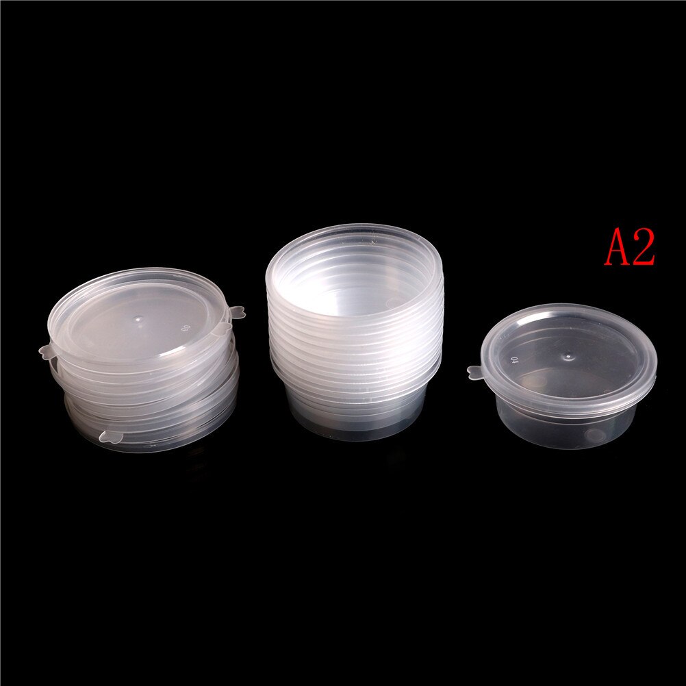 10pcs/lot 25ml /30ml Slime Storage Plastic Color Plasticine Clear Containers Glue Putty Foam Ball Storage Boxes