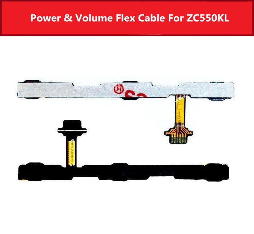Volume & no cabo flexível de alimentação para asus zenfone 4 max zc550tl zc550kl zc550kl zb570tl x018dc botão chave lado flex fita