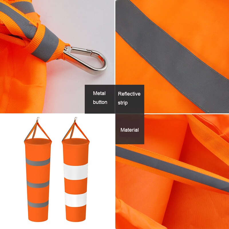 Oxford Fluorescent Reflective Wind Weather Vane Bag Windsock Outdoor Kite Wind Monitoring Wind Direction Indicator