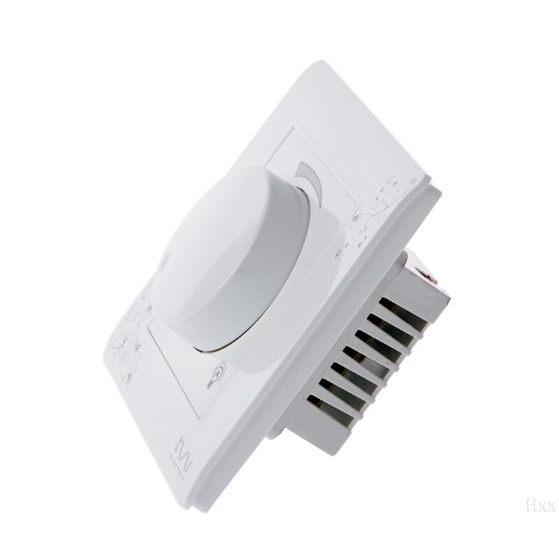 Luxury Wall Dimmer Switch Ivory White Brief Art Weave Light Switch AC 110~250V OOTDTY