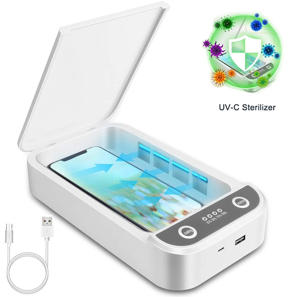 Boîte de désinfection UV pour téléphones | Gros masque, stérilisateur Portable pour téléphone Portable, nettoyant bijoux clé UVC désinfection arôme lumière, boîte de stérilisation