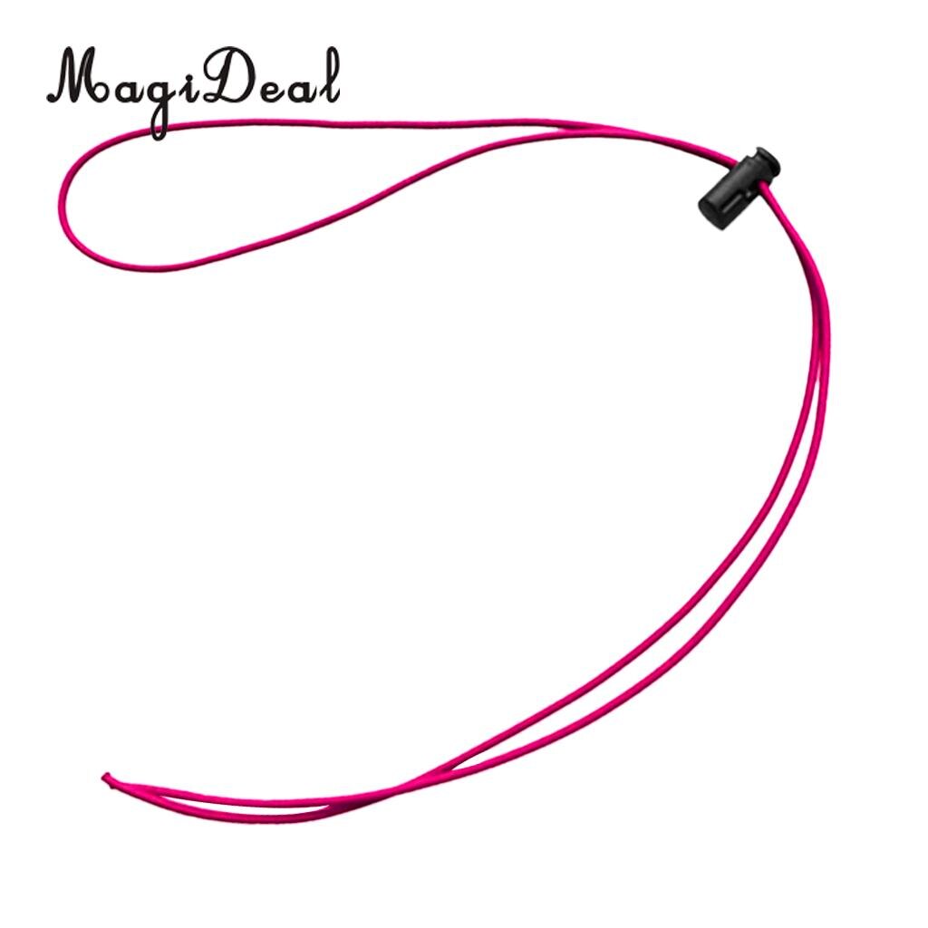 Magideal Vervanging 45 "Elastische Band Bungee Shock Touw & Cord Lock Stopper Universal Past Zwembril & Scuba Dive masker: Rosy