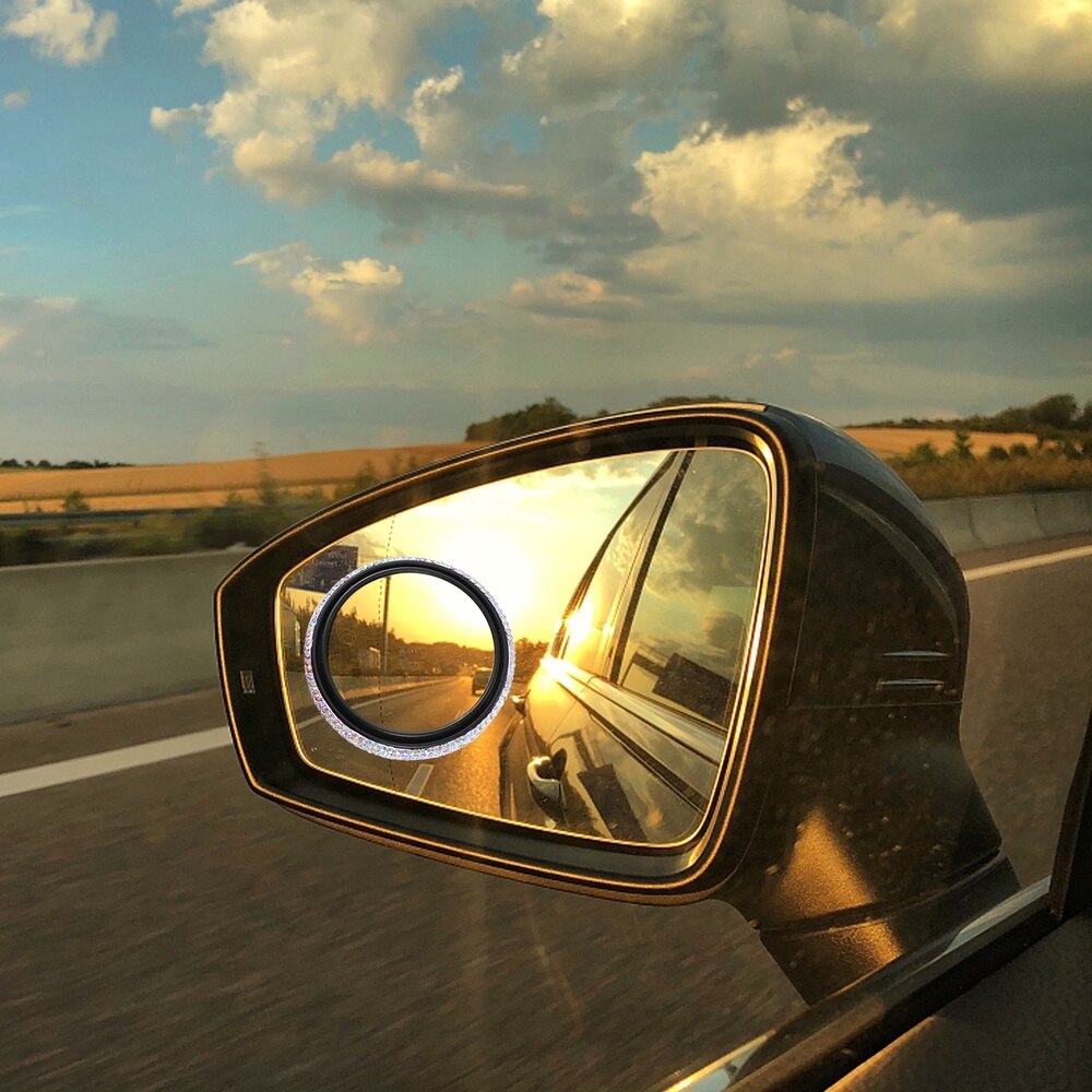 1 pc roterende compacte duurzame achteruitkijkspiegel dodehoekspiegel hulpspiegel voor auto