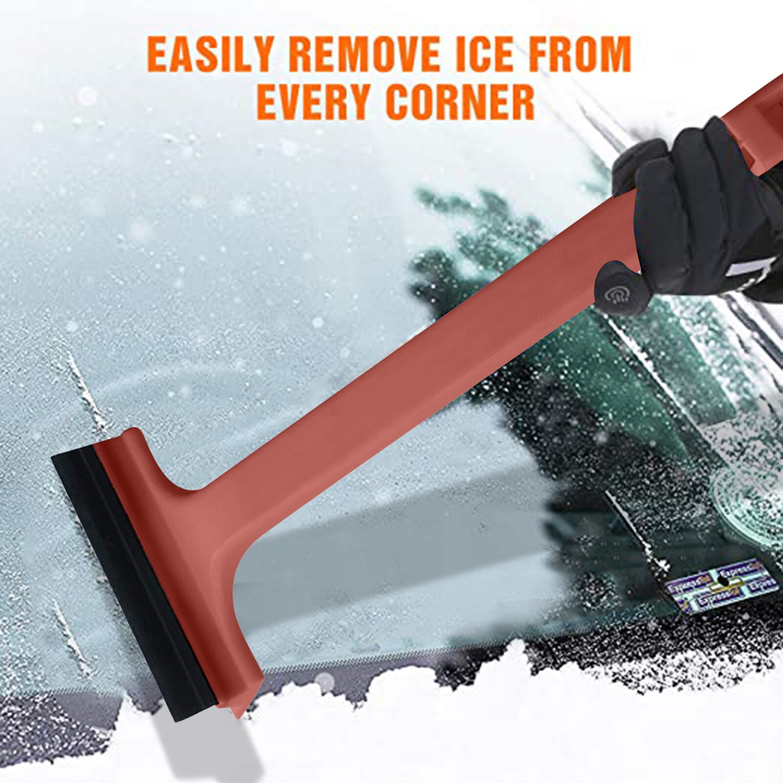Car Ice Scraper Windshield Ice Breaker Quick Clean Glass Brush Snow Remover Auto Window Snow Brush Shovel QP2