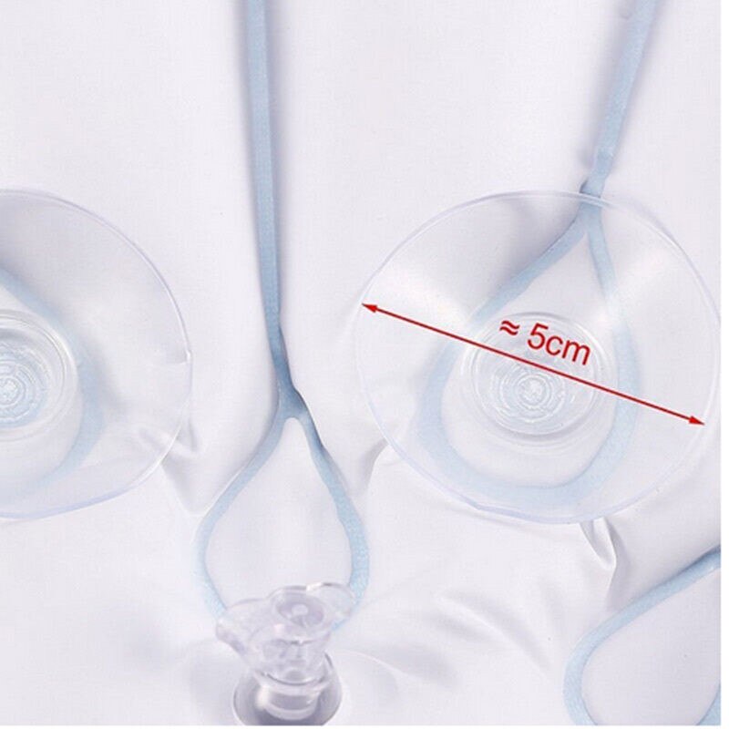 Inflatable Bath Pillow Comfortable Bath Tub PVC Foam Pillow Pad Headrest Inflatable Pillow Suction Cup Inflatable Bath Pillow