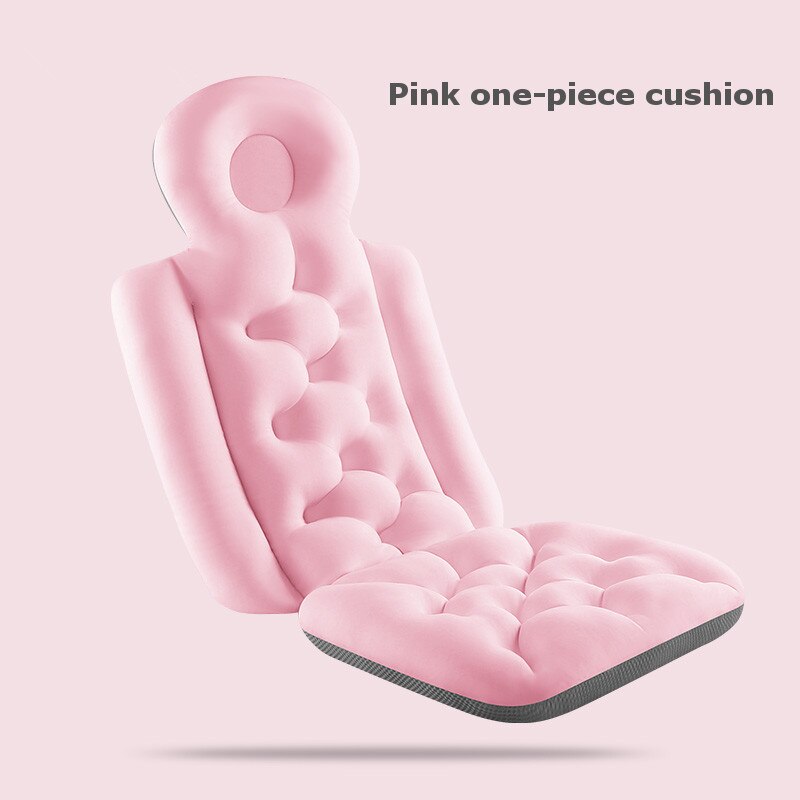 Falten Badewanne Kissen Spa Kopf Rest Kissen Für Erwachsene Baby Baden Komfort Pad Anti-Unterhose Netz Gepolsterten Schlecht Kissen: Rosa Kissen