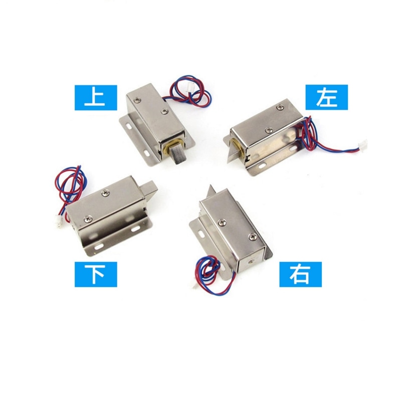Dc12v / 24v små elektriske boltlåse elektromagnetiske låseskuffer elektroniske låse
