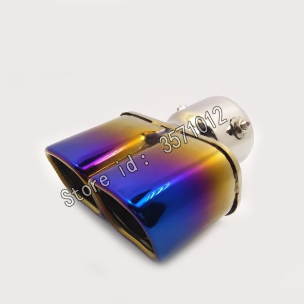 Car cover muffler exterior back end pipe dedicate exhaust tip tail outlet ornament vent part 1pcs For Toyota RAV4: B1013Ba73