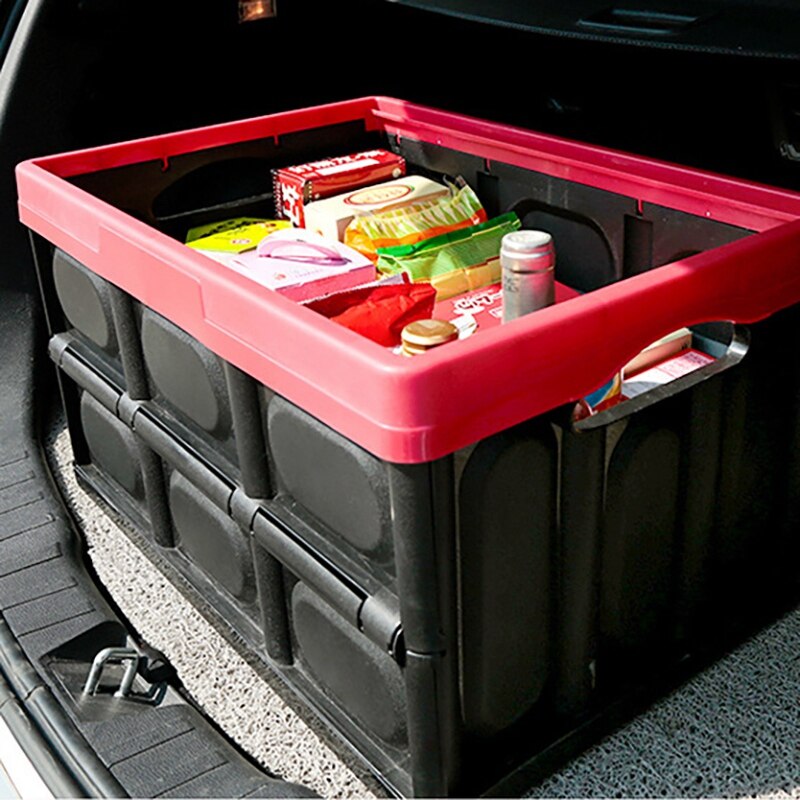 Car Storage Box Car Storage Tools Foldable Storage for Trunk Multifunctional Folding Storage Box Water Storage Box 55L