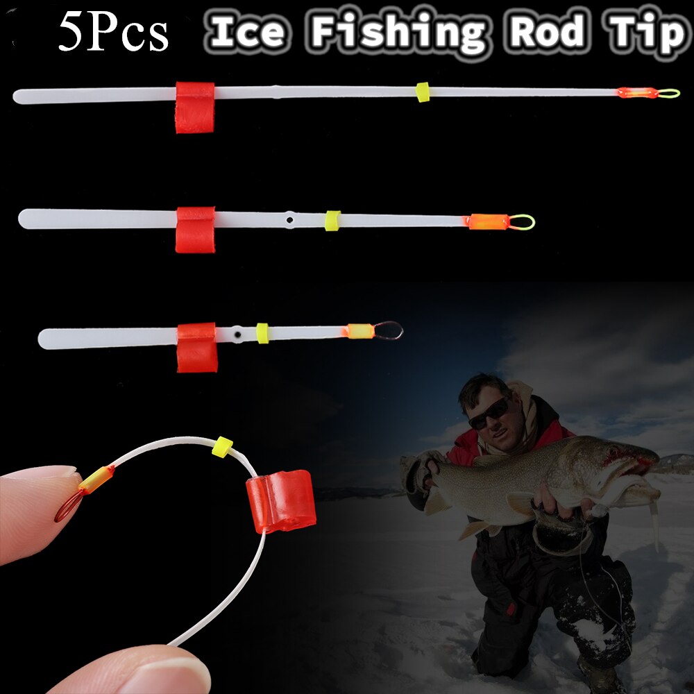 5 stuks ijsvisdobber met intrekbare hengel voor lage temperaturen,  -50c- stoks kunststof diepgang, europese boei, verticaal wintervisgereedschap
