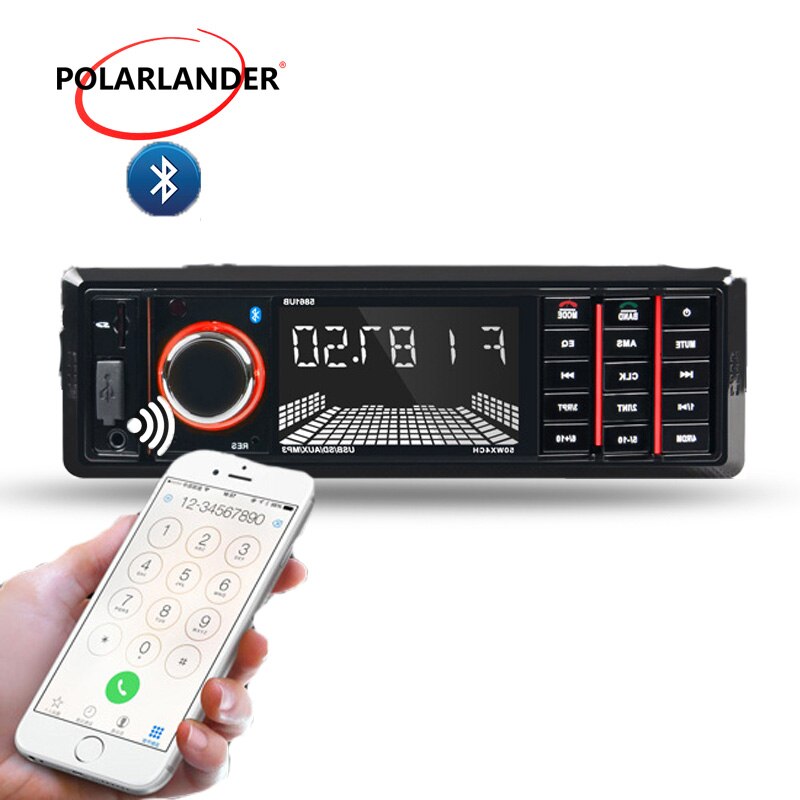 12V Car MP3 Player 4 * 50W USB/SD/AUX FM radio 1 DIN Electronics Bluetooth Universal remote control